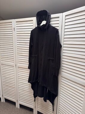 adidas Y 3 Yezzy  Men’s Black Hooded Zip-Up Sweateri